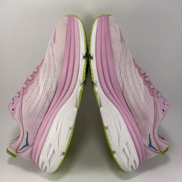 Hoka One One Bondi 8 Running Shoes Womens Size 11 D Wide Pink Twilight Sneaker - Picture 6 of 11